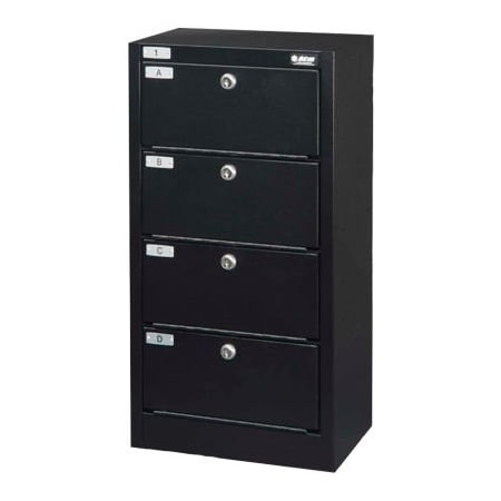 Datum Filing Systems Pistol Safe, Hasp Lock, 38 lbs, Up to 12 Pistols WMC-6-331208H-WS23